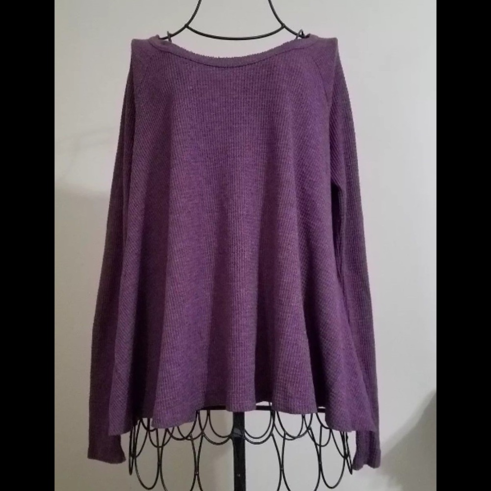 🔥We The Free Purple Thermal Knit Long Sleeve